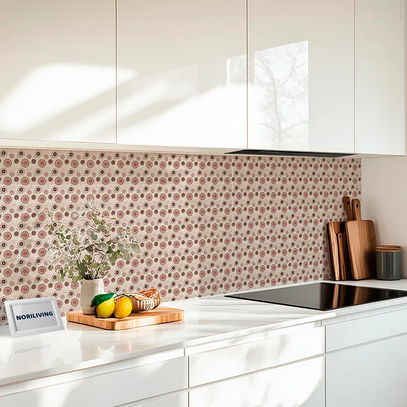 Küchenrückwand Echtglasoptik Profiline Blume Hintergrundmuster 375