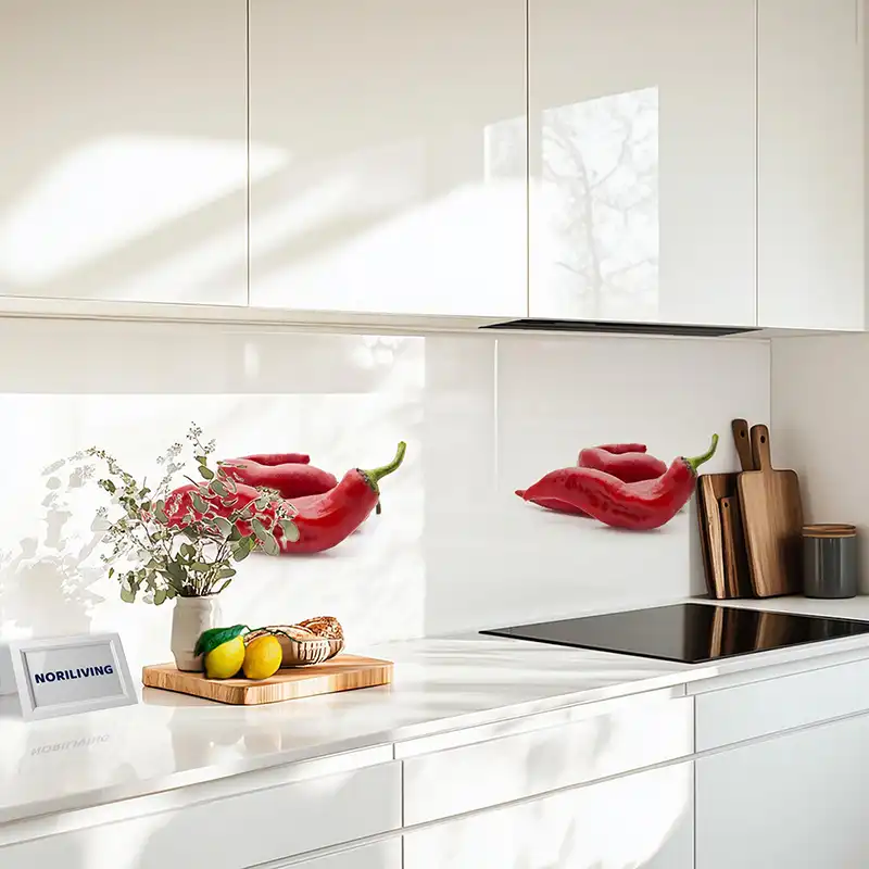 Küchenrückwand Echtglasoptik Profiline Chilischoten 020
