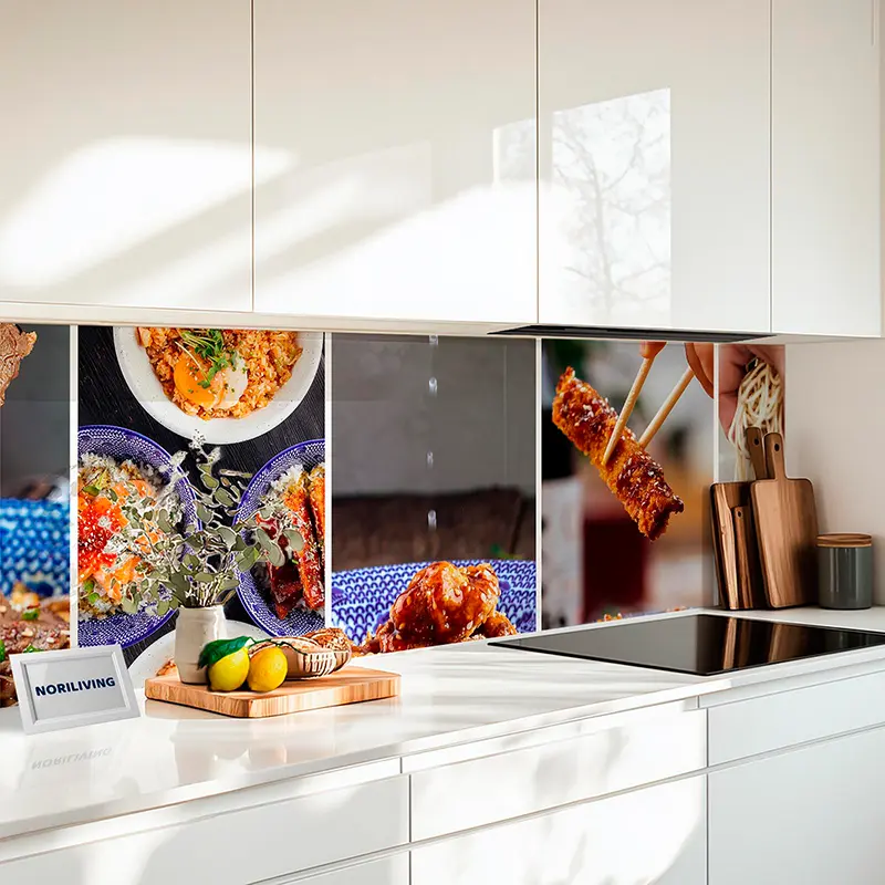 Fliesenspiegel Alu Asiatische Küchengerichte 555