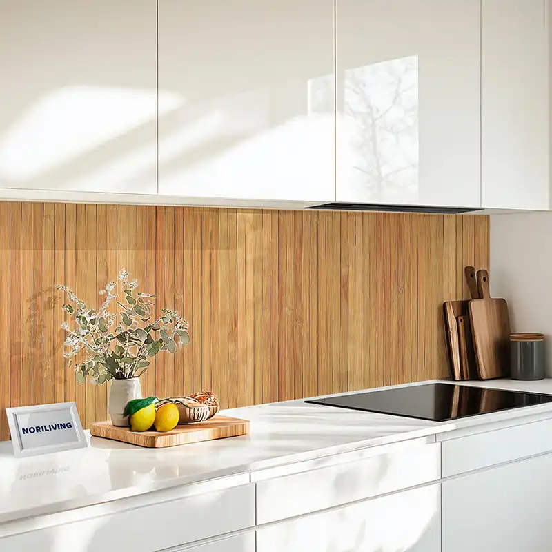 Küchenrückwand Echtglasoptik Profiline Holzbohlen 218